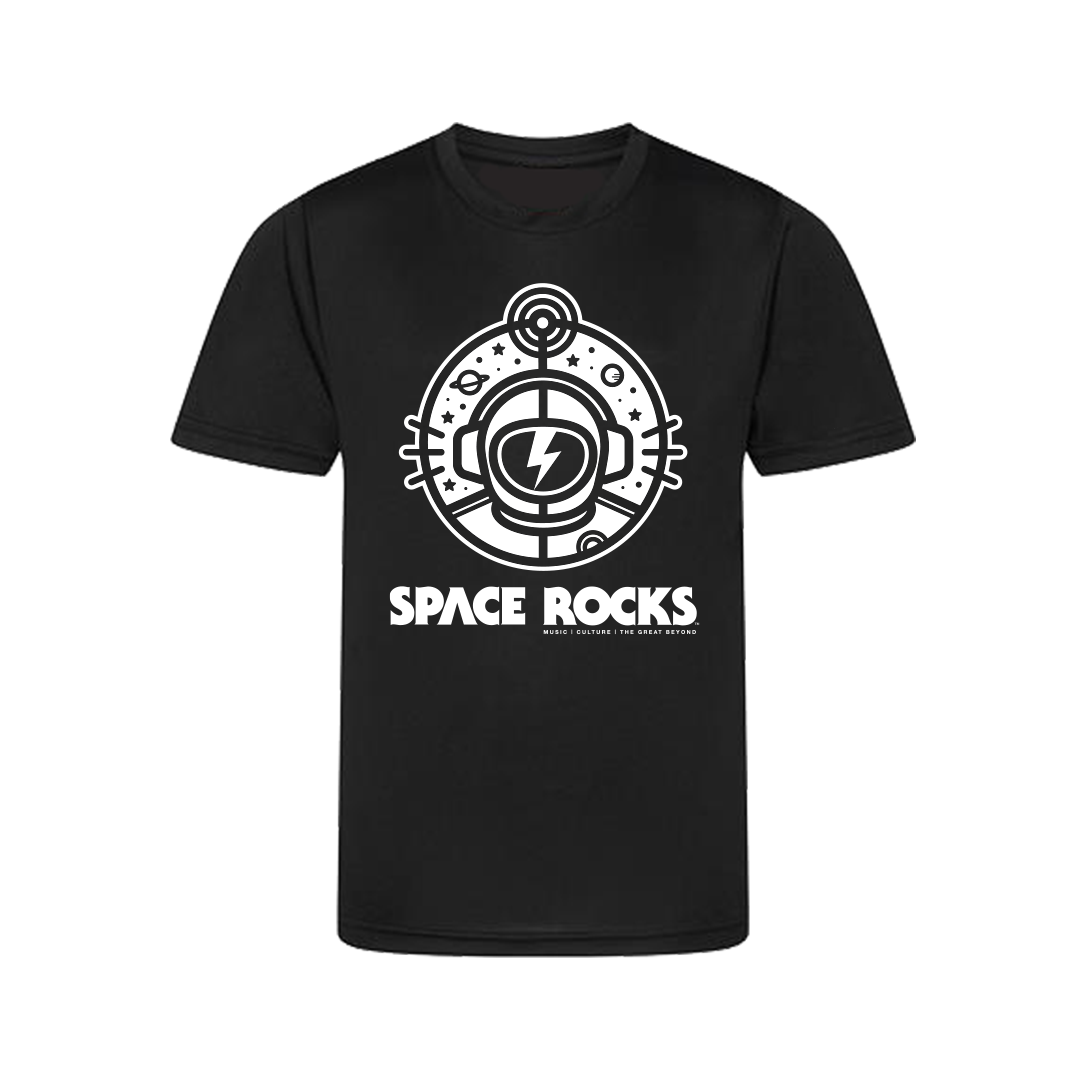 Space Rocks Astronaut Kids T-Shirt - Black