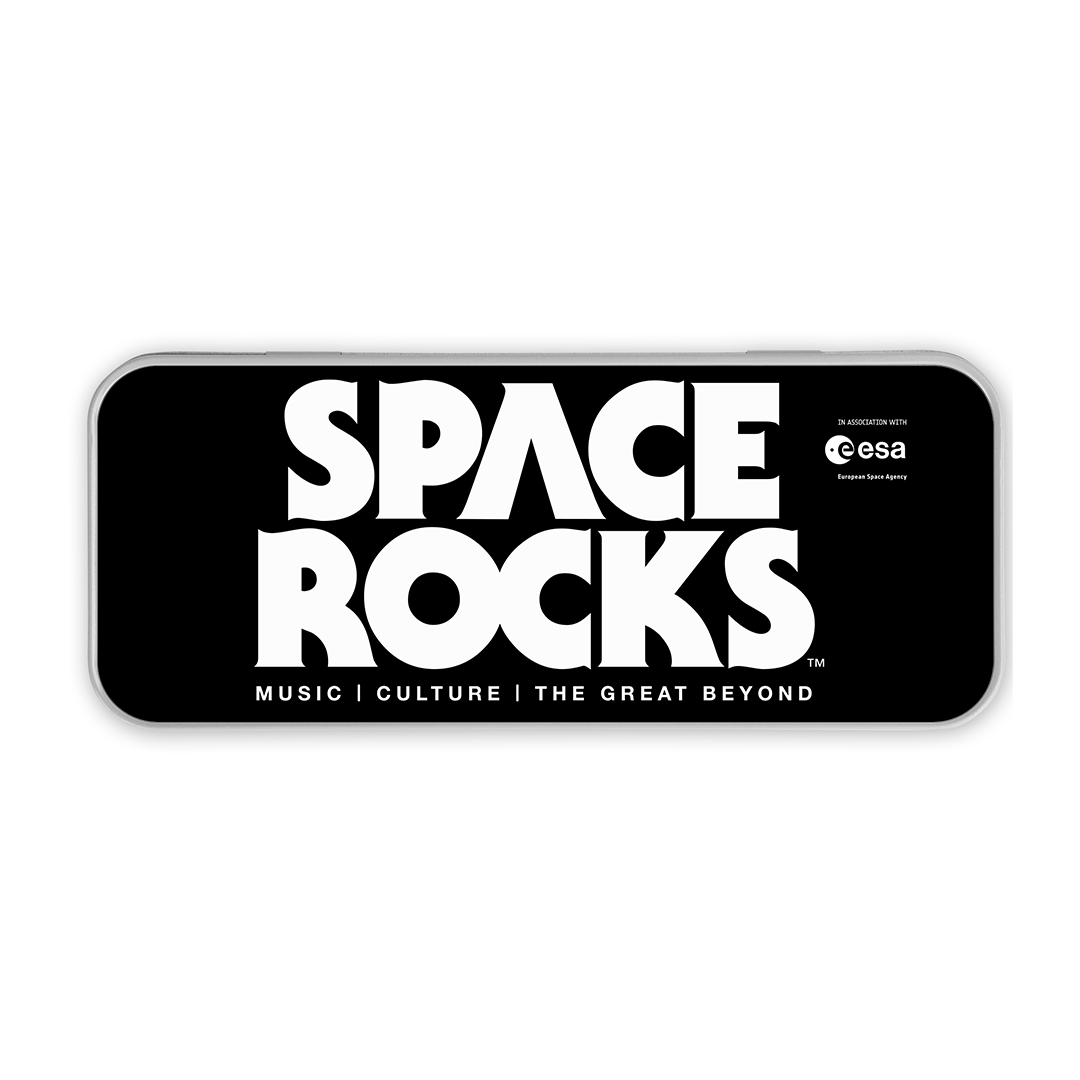 Space Rocks Logo Pencil Tin