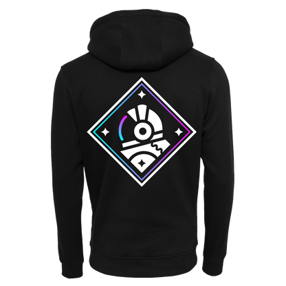 Icon Gradient Zip Hoodie - Black