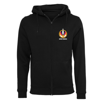 Retro Zip Hoodie - Black