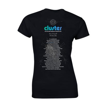 Cluster Women's T-Shirt- Black