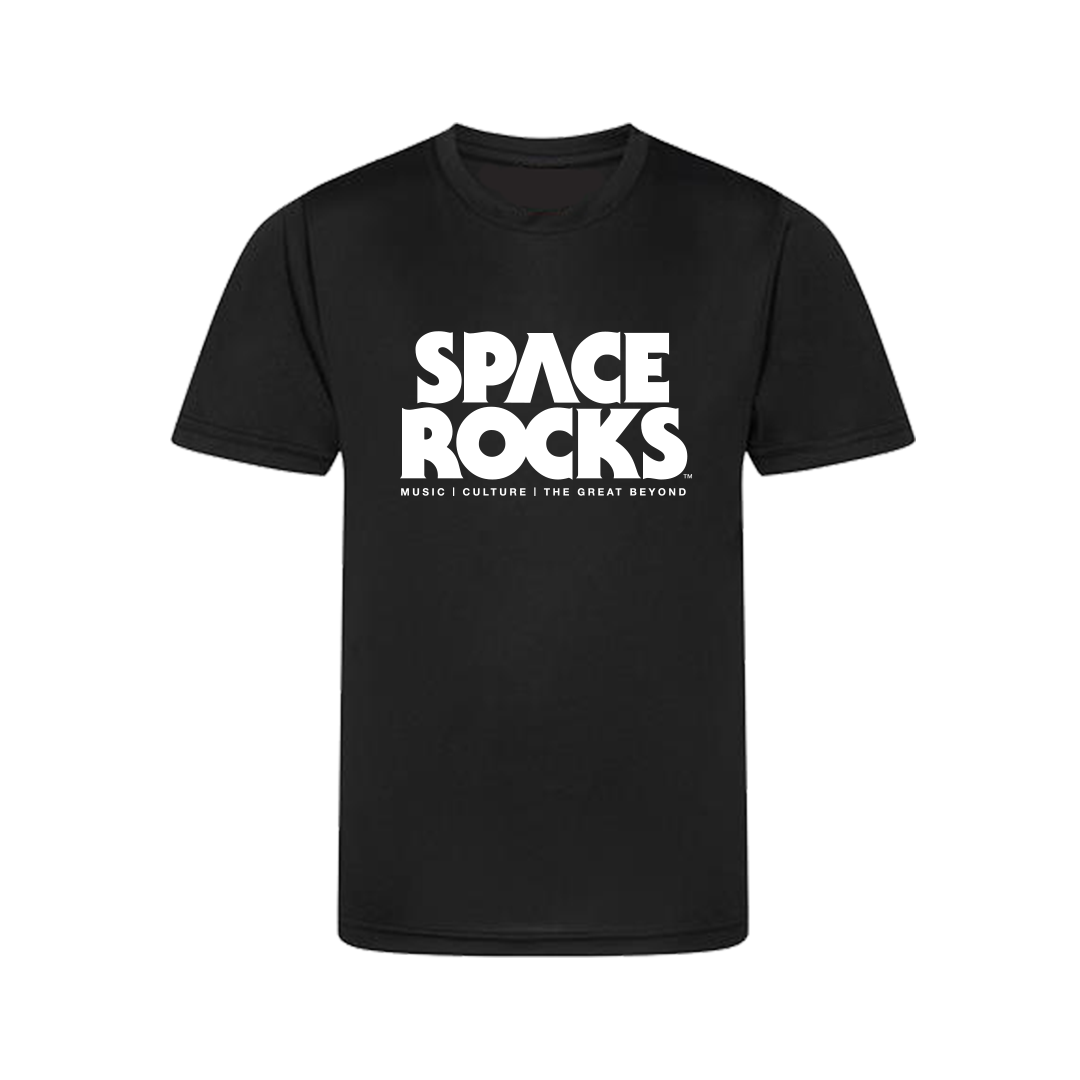 Space Rocks Logo Kids T-Shirt - Black