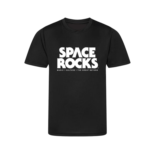 Space Rocks Logo Kids T-Shirt - Black