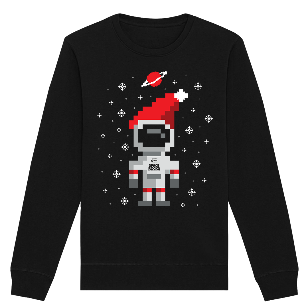 Xmas 8-Bit Crewneck Sweatshirt - Black