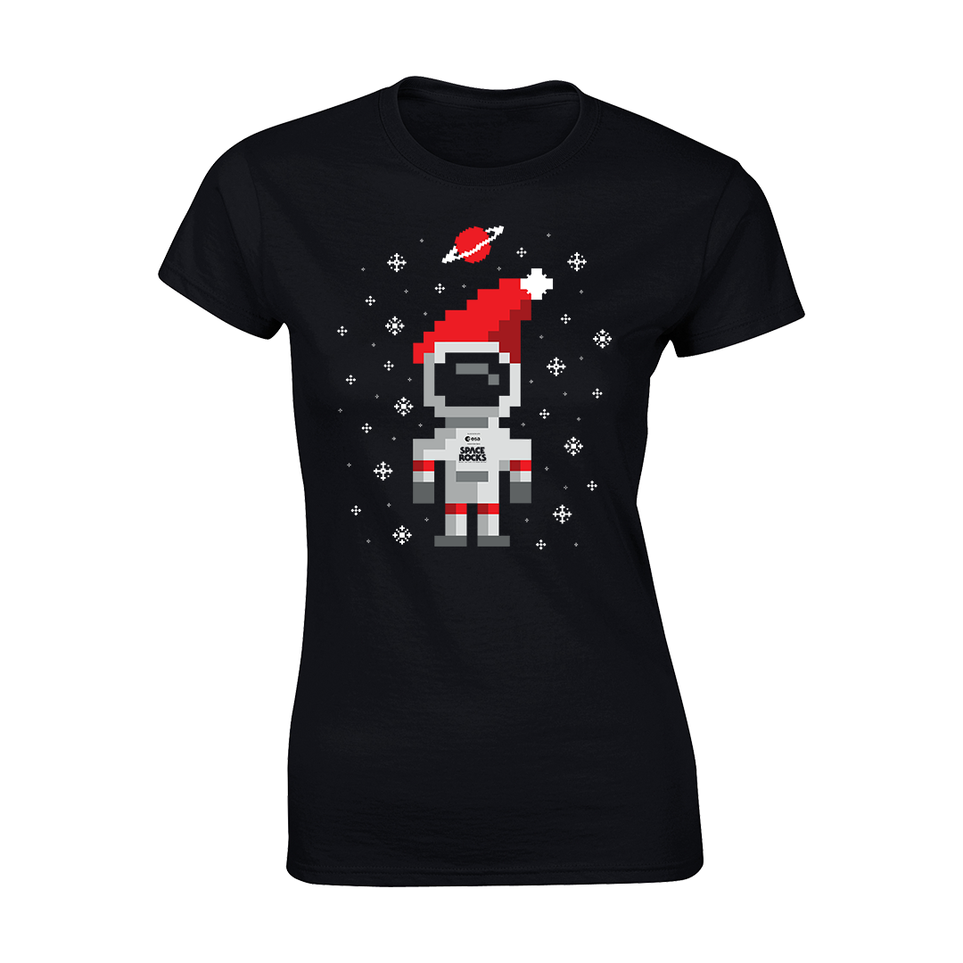 Xmas 8-Bit Women's T-Shirt - Black