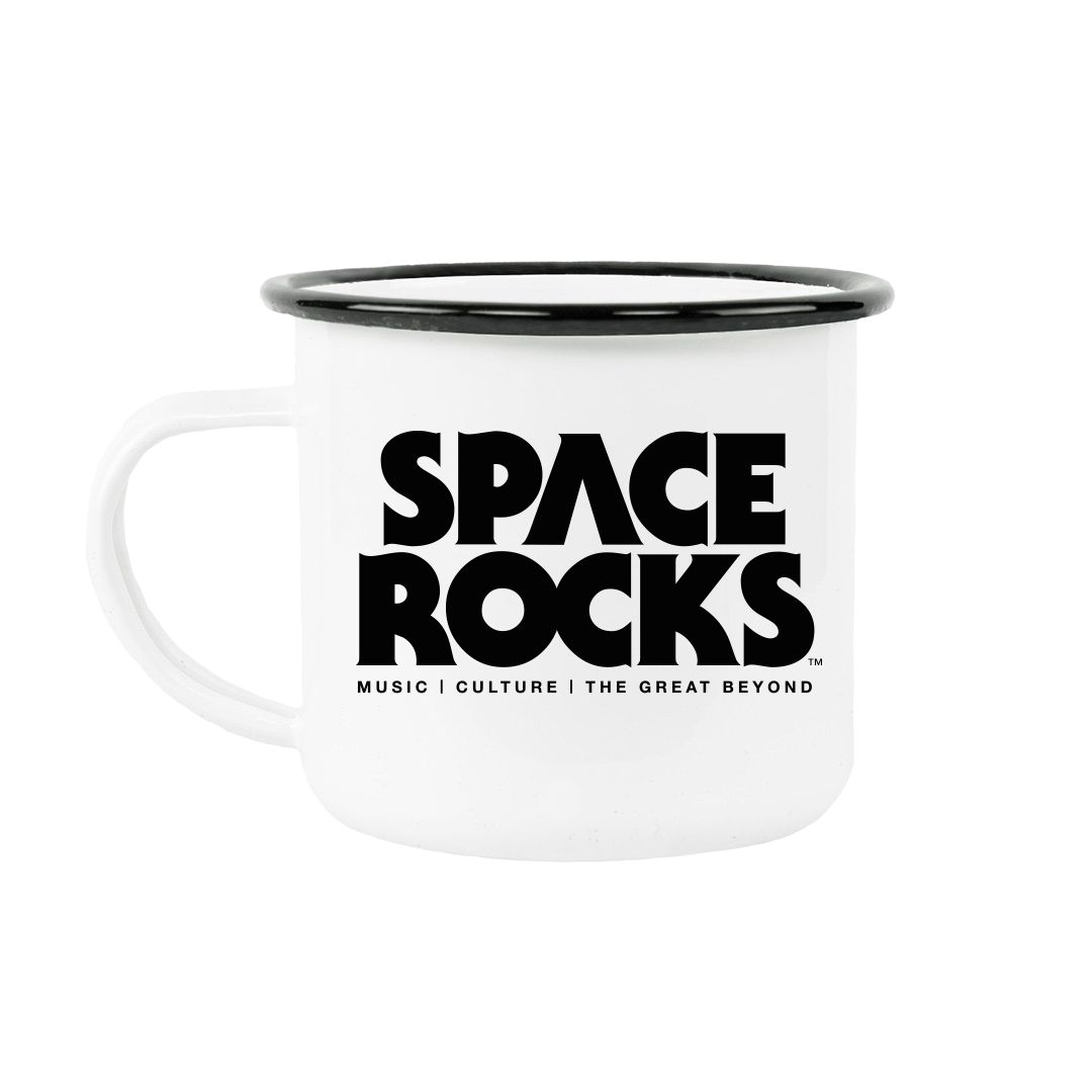 Space Rocks Logo Enamel Mug