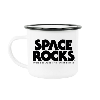 Space Rocks Logo Enamel Mug