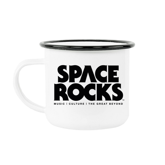 Space Rocks Logo Enamel Mug
