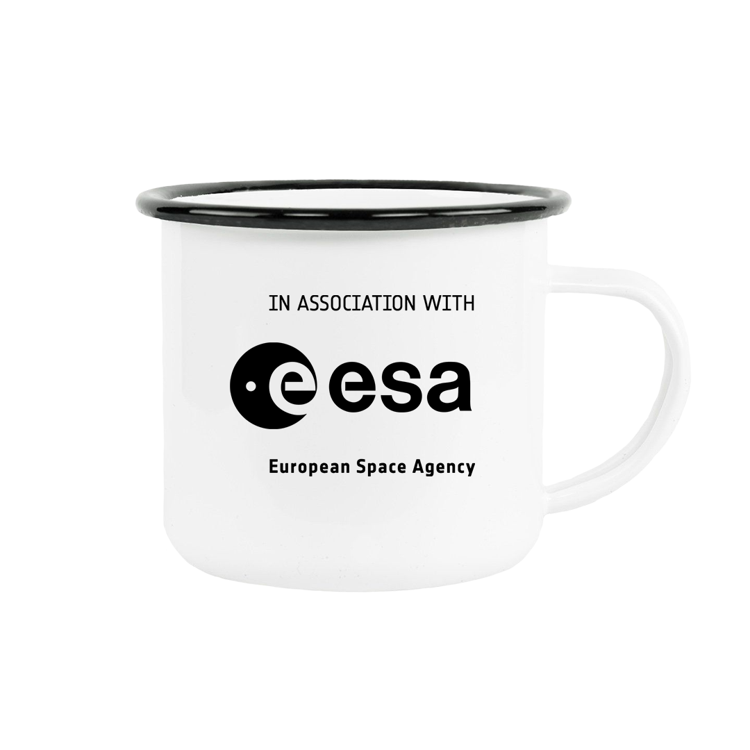 Space Rocks Logo Enamel Mug