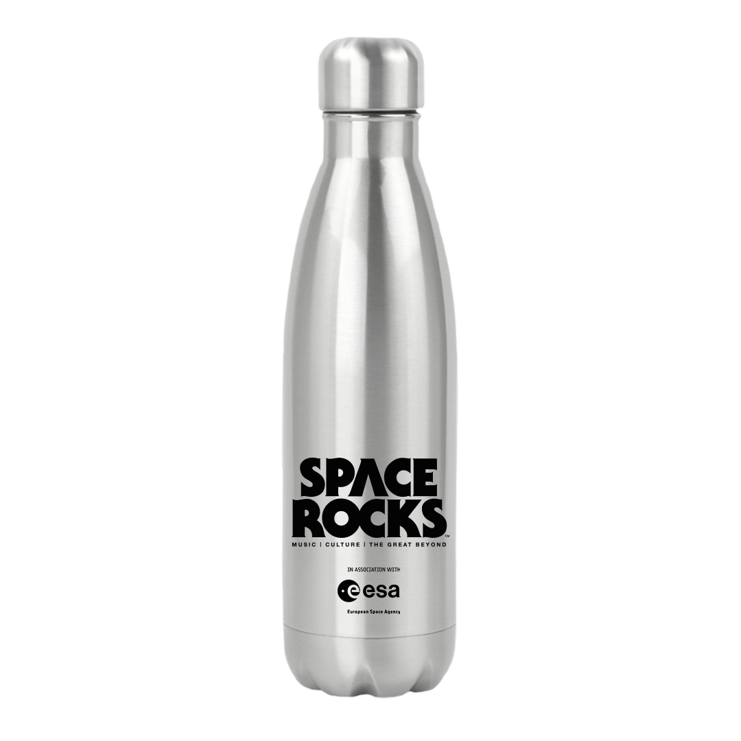 Space Rocks Logo Travel Bottle - Stainless Steel