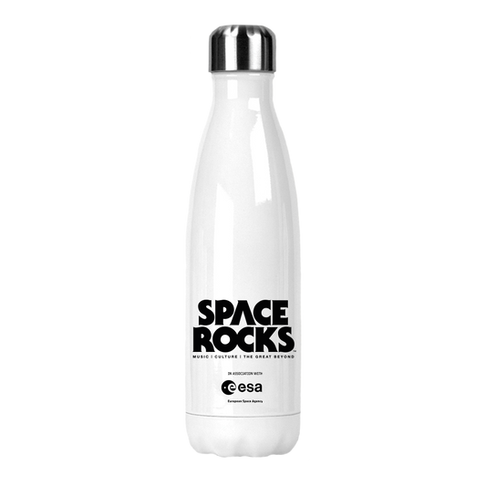Space Rocks Logo Travel Bottle - White