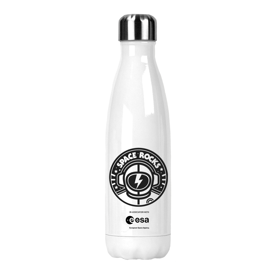 Astronaut Logo Travel Bottle - White