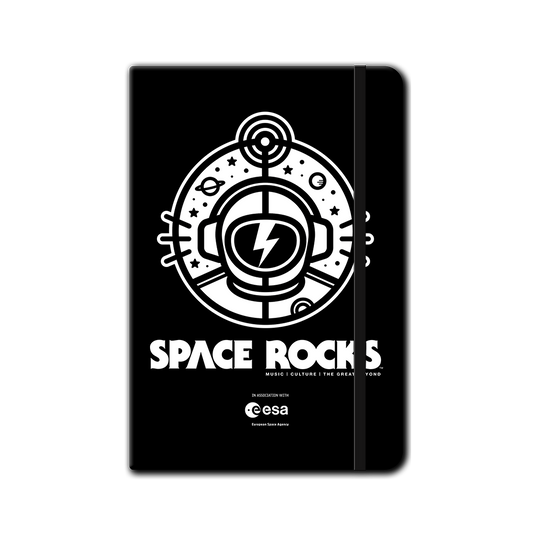 Astronaut Logo Notebook - Black