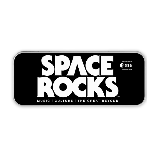 Space Rocks Logo Pencil Tin